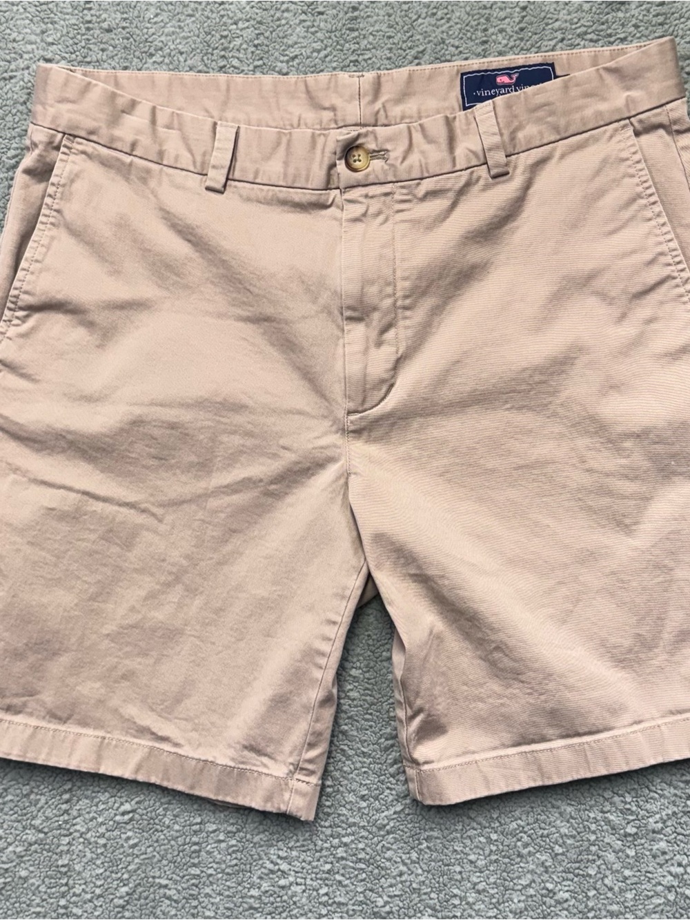 Vineyard Vines Men's Light Beige Flat Front Shorts